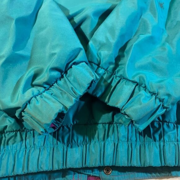 Vintage Sierra Sport Teal and Purple Shaw Cable Ski Jacket - Picture 14 of 14